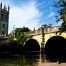 Photograph of Magdalen bridge from the river